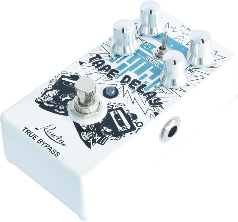 IOppWin Rowin RE-01 Digital Delay Guitar Pedal - Tape Delay Effects with Grainy Texture, Stereo Output, Super Buffer Circuit, and Vintage Warm Tone - Image 2